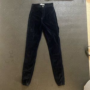 American Apparel Small Suede Dark Blue Jeans